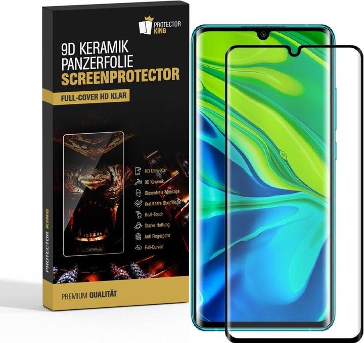 Produktbild Protectorking 3x Ceramic-Glass Full Cover HD Klar (3 Stück, Xiaomi Mi Note 10 Pro)