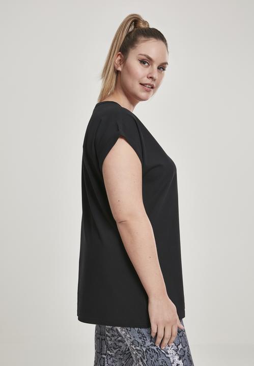 Produktbild Urban Classics Ladies Round V-Neck Extended Shoulder Tee (3XL)