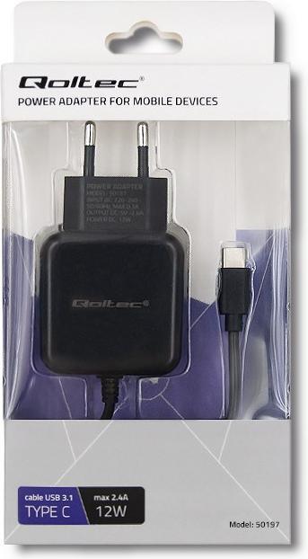 Immagine prodotto Qoltec Caricatore 12W 5V 2.4A USB tipo C (12 W)