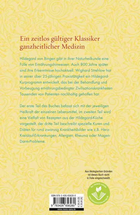 Produktbild Die Ernährungstherapie der Hildegard von Bingen (Deutsch, Wighard Strehlow, 2009)