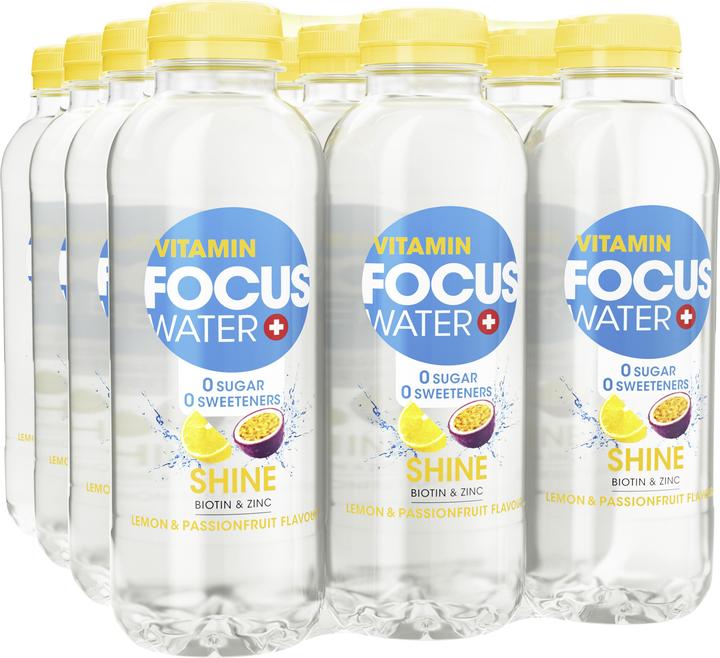 Focuswater shine Zitrone/Passionsfrucht (12x50cl) (12 x 50 cl)