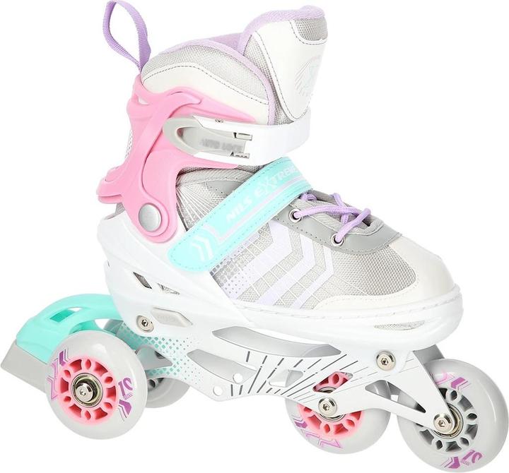 Actual product image Nils NH18192 4in1 PINK SIZE M. M(34-38) INLINE SKATES WITH DIM. TUL. ICE HOCKEY EXTREME (34, 35, 36, 37, 38)
