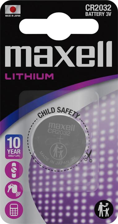 Maxell Lithium Battery (1 Stk., CR2032, 220 mAh)