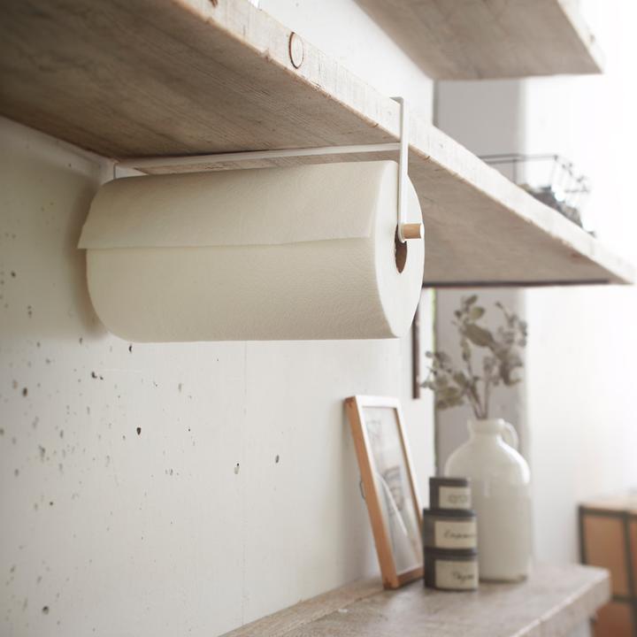 Actual product image Yamazaki Under shelf paper roll holder TOSCA