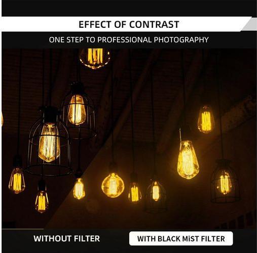 Image du produit 7artisans Filtre d'objectif 1/8 Black Mist - 58 mm (58 mm, Filtre Black Mist, 58 mm)