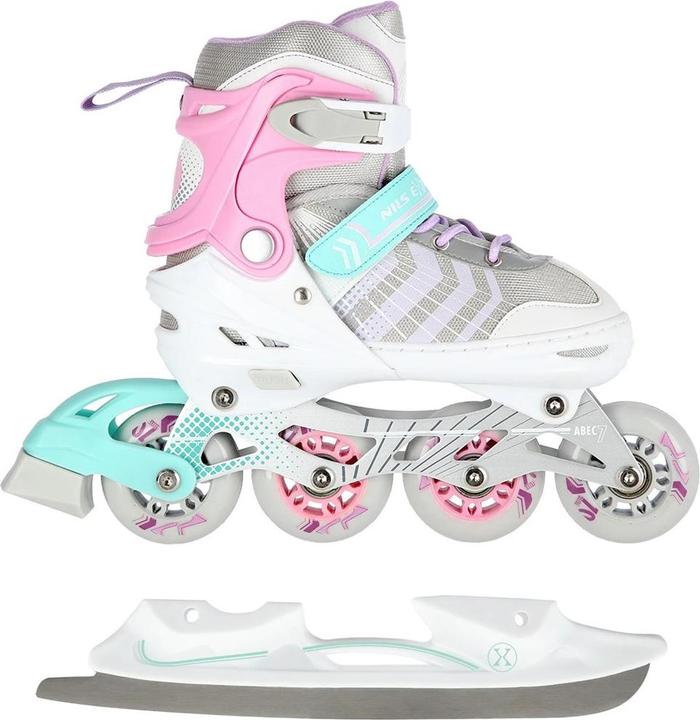 Actual product image Nils NH18192 4in1 PINK SIZE M. M(34-38) INLINE SKATES WITH DIM. TUL. ICE HOCKEY EXTREME (34, 35, 36, 37, 38)