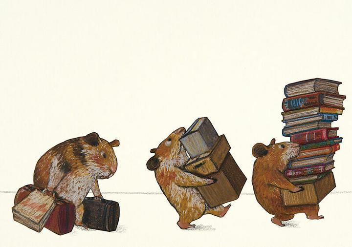 Produktbild Bcherhamster Postkarte VE 1=10 (10 Stk.)