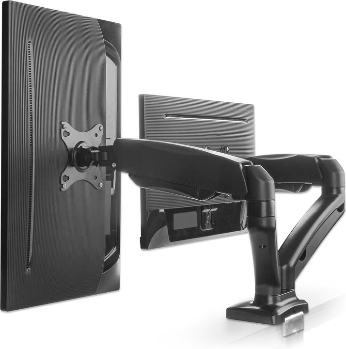 Immagine prodotto Manhattan Supporto per monitor a 2 pieghe per la pressione del gas in alluminio (Tavolo, 32")
