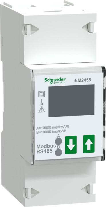 Immagine prodotto Schneider Electric A9MEM2455 - Contatore di energia monofase 100 A 2 S0 MID Modbus