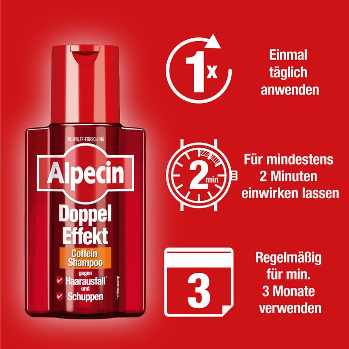 Image du produit Alpecin Shampooing à la caféine Double effet (200 ml, Shampoing liquide)