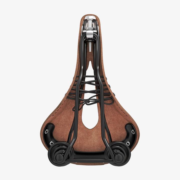 Actual product image Brooks Running BROOKS Bicycle Saddle Flyer Carved, Aged Brown