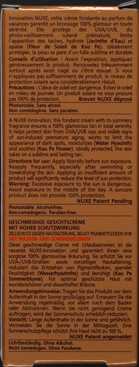 Image du produit Nuxe Fondante (Crème solaire visage, SPF 50, 50 ml, 80 g)