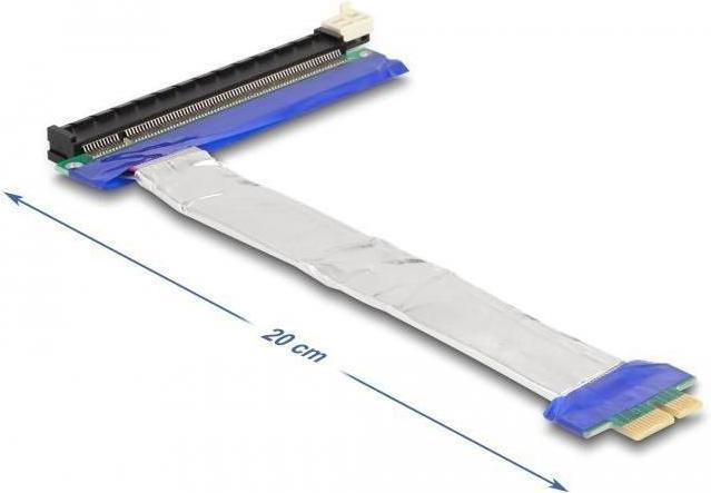 Actual product image Delock Riser card PCI Express x1 plug to x16 slot with Ka