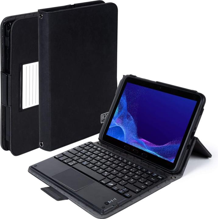 Productafbeelding B2Bworkplace toetsenbordhoes VERDE, voor SAMSUNG Galaxy Tab Active 4 Pro, Zwart, Duits (NL, Galaxy Tab Active 4 Pro)
