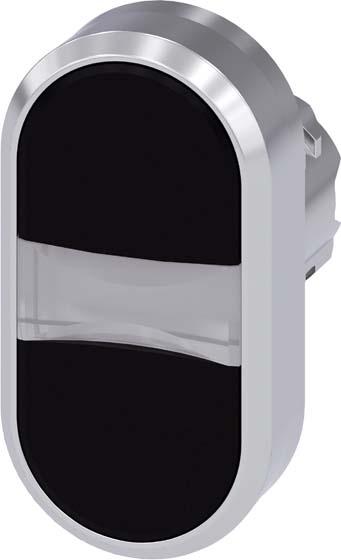 Immagine prodotto Siemens Pulsante doppio nero, nero 3SU1050-
