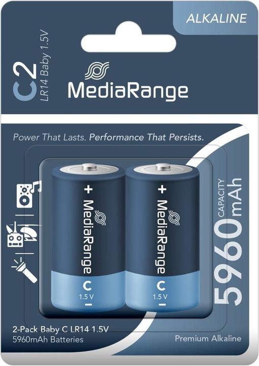 Image du produit MediaRange Premium - Pile 2 x LR14 / Type C (2 pcs, C, 5960 mAh)