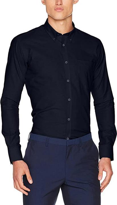 Actual product image Kustom Kit Slim Fit Oxford Shirt Long Sleeve (36)