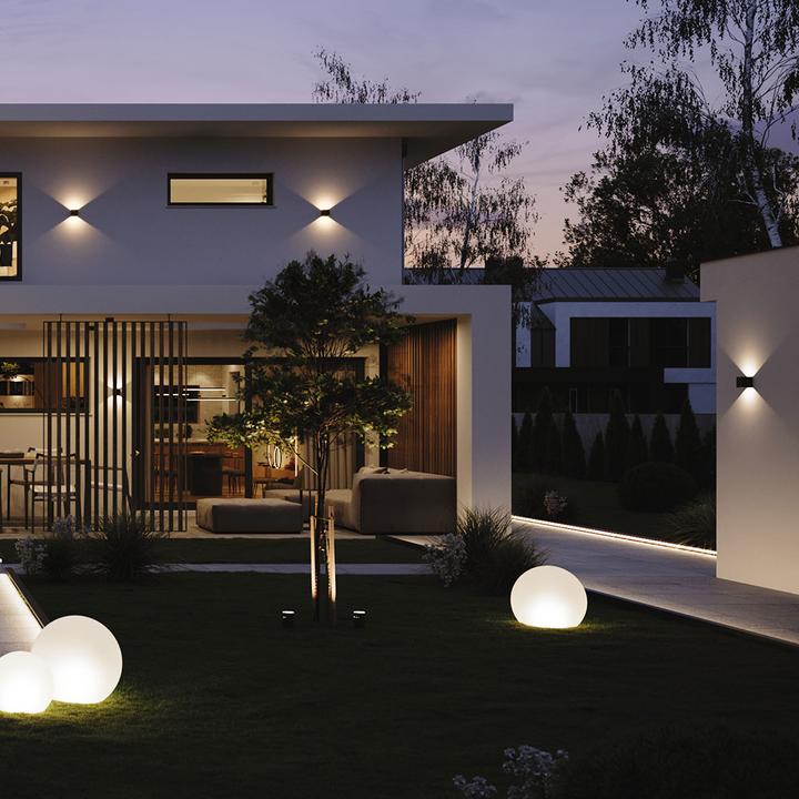 Actual product image s.luce Ixa LED wall lamp adjustable angle indoor & outdoor IP44 (460 lm)