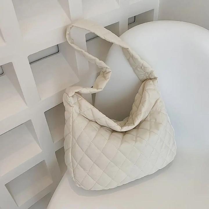 Produktbild Only-Bags.Store Grosse Kapazität Gesteppte Tasche Winter Warm Leichte Daunen Baumwolle Gepolstert Plaid