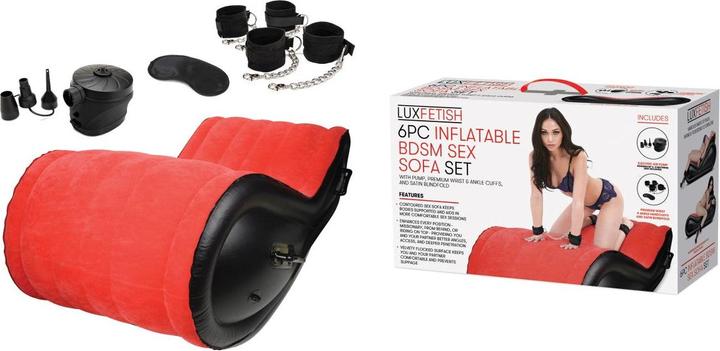 Actual product image Lux Fetish 6 PC Inflatable BDSM Sex Sofa Set