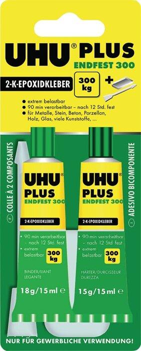 Produktbild UHU Plus Endfest 300, 45640, Tube Binder/Härter 33 g, Blister (73 g)
