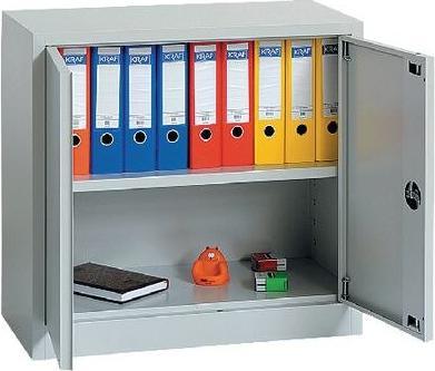 Realspace Armoire de rangement gris clair 920 mm x 700 mm (92 x 42 x 70 cm)