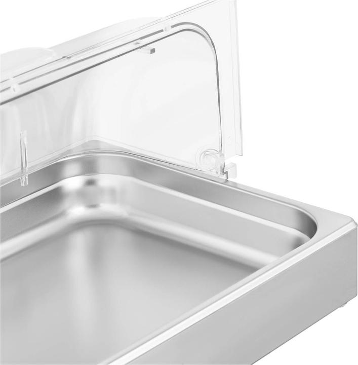 Actual product image Royal Catering Buffet Display Case- GN 1/1 - stainless steel with hood -