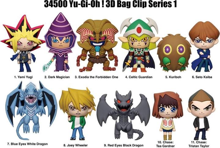 Monogram Int. Yu-Gi-Oh 3D PVC-Taschenanhänger Series 1 Display (24)