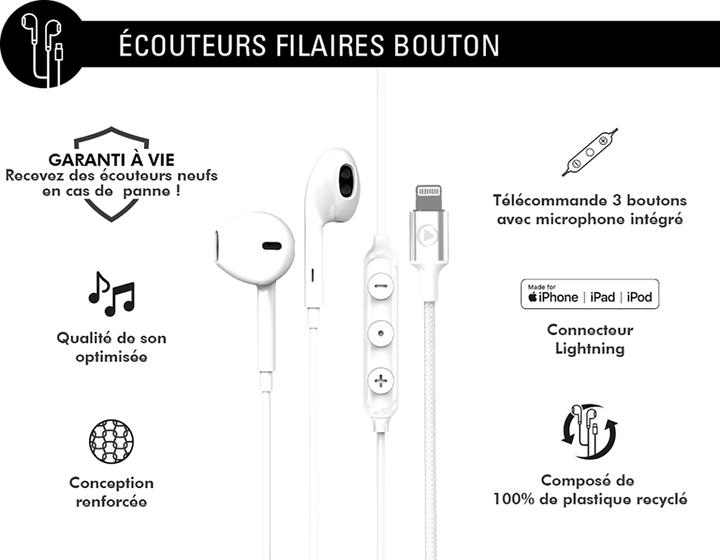 Image du produit Force Play FPYKPBOUTONMFIW Casque Lightning (Filaire)
