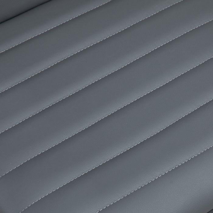 Immagine prodotto Swisshandel24 Bürostuhl ohne Armlehnen, höhenverstellbar Drehstuhl mit Rollen, Dunkelgrau