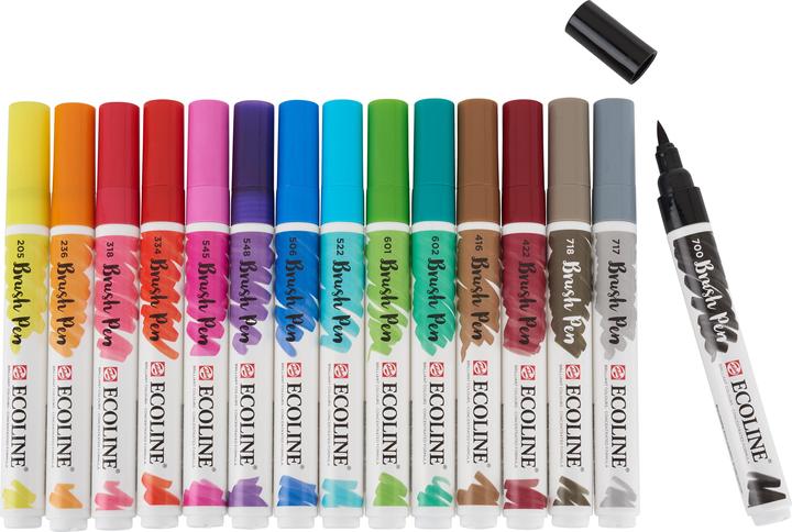 Immagine prodotto Talens Pennello Ecoline (Multicolore, 15 x)