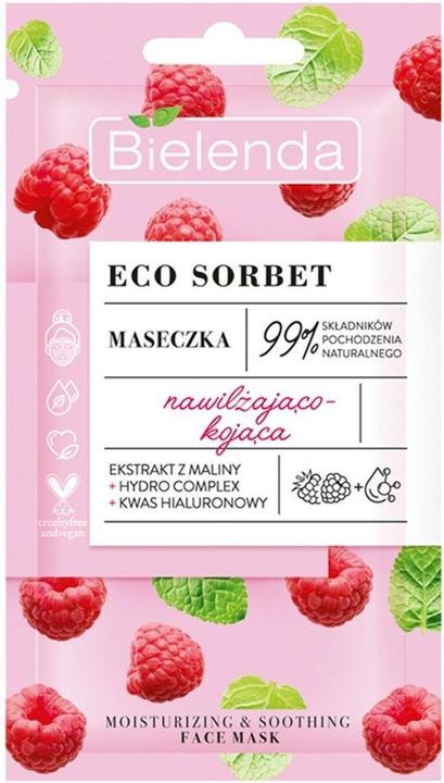 Bielenda Eco Sorbet Raspberry Face Mask 8g