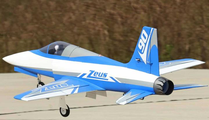 Actual product image Freewing Zeus 90mm PNP 8S Sport jet EDF (Blue) (Jet)