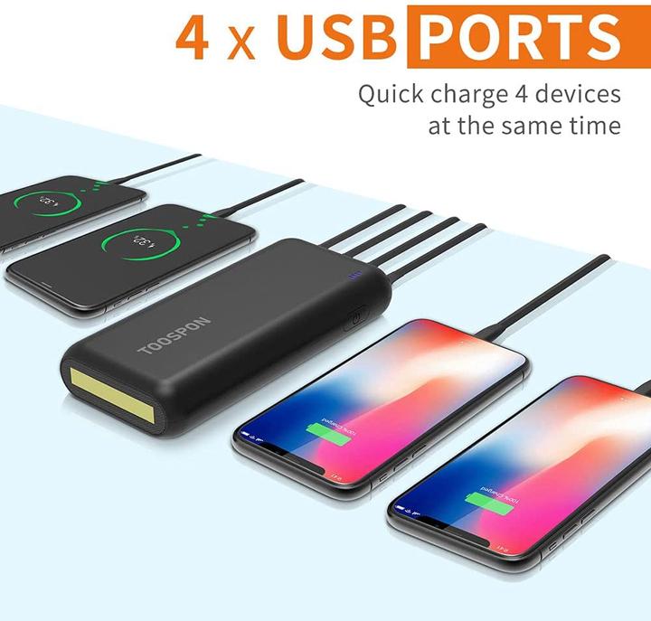 Actual product image Toospon Powerbank with torch (50000 mAh)