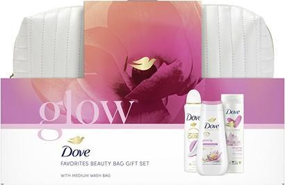 Actual product image Dove Body Care Gift Set With Glow Cosmetic Bag (Body care set)