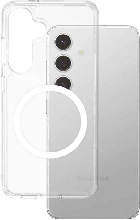 Actual product image PanzerGlass CARE by ® Flagship Case Transparent Urban Combat w. White Qi Compatible Samsung Galaxy S (Samsung Galaxy S25+)