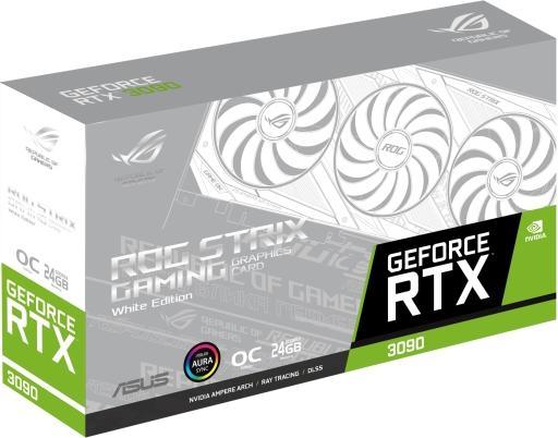Produktbild ASUS Geforce ROG Strix RTX 3090 O24G White (24 GB)