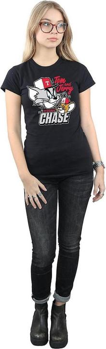 Actual product image Tom & Jerry Womens/Ladies Cat & Mouse Chase Cotton T-Shirt (XL)