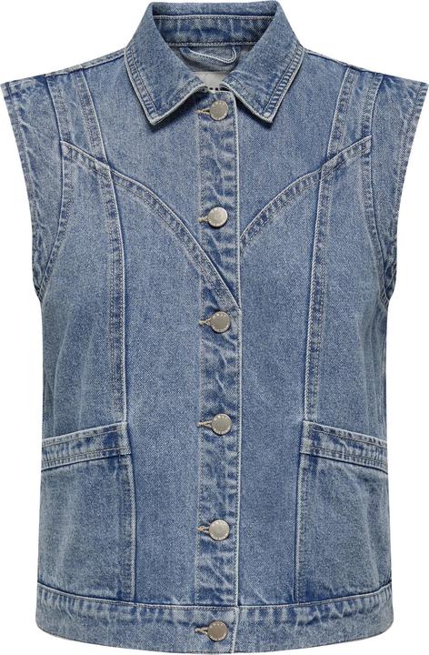 Only Fly-Away Kragen Jeansweste Jeansweste
