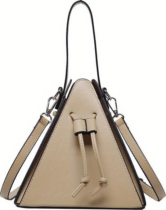 Only-Bags.Store Mini Drawstring Bag, Solid Color Crossbody Bag, Kunstleder Clutch Purse