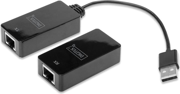 Image du produit Digitus USB Extender pour câble CAT5e CAT6 UTP jusqu'à 45m (USB, RJ45 (1x))