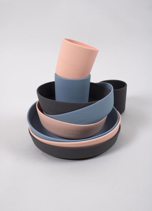 Image du produit Filibabba Assiettes en silicone pack de 2 - Peach