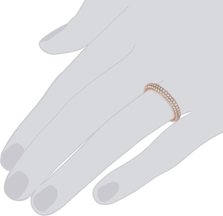Actual product image Lulu & Jane Ladies Brass Zirconia Rose Gold - 29697 (58)