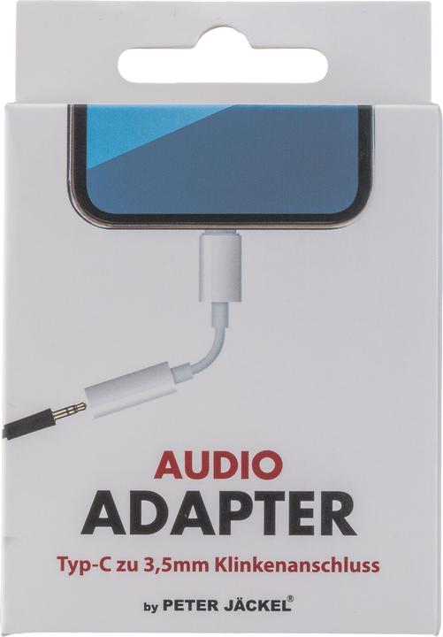 Image du produit Peter Jäckel ADAPTATEUR AUDIO de type C vers prise jack 3,5 mm (Adaptateur jack)