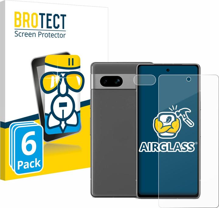 Productafbeelding BROTECT Beschermende glazen screenprotector helder (6 Stuk, Google Pixel 7a)