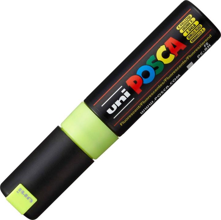 Image du produit Posca Marqueur PC-8K pointe biseautée (Jaune, 8 mm, 1 x)
