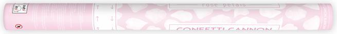 Produktbild Partydeco Konfettikanone - 60cm - Rosenblätter - Weiss