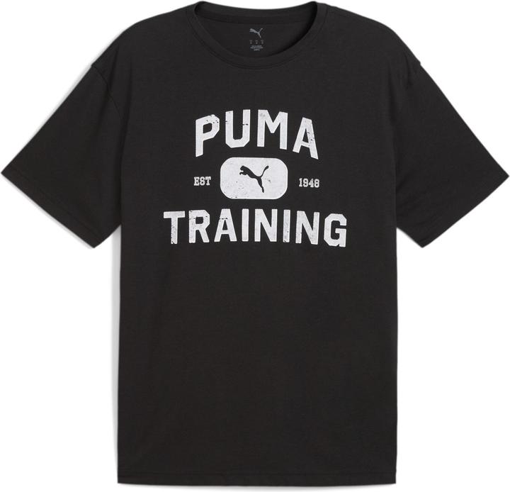 Puma M Graphics Train Logo Relaxed Tee (M)