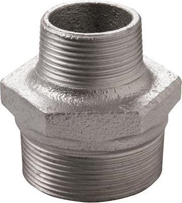 Actual product image Atusa Deutschland GmbH Malleable cast iron reducing double nipple no. 245 black 2 "x11/2"