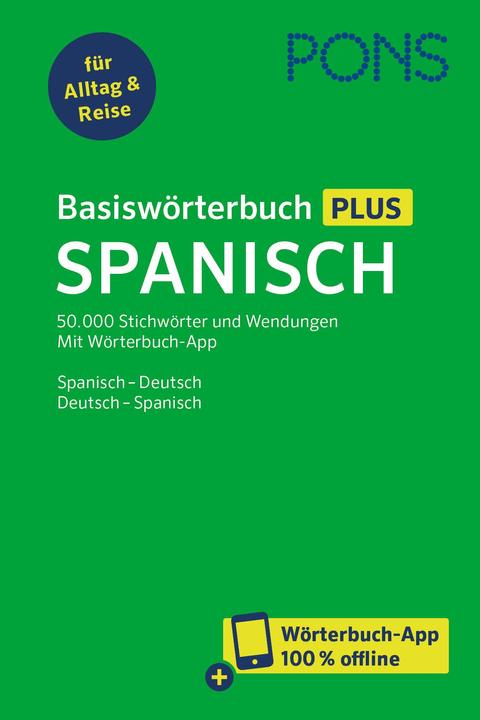 Produktbild Basiswörterbuch Plus Spanisch, mit Buch, mit Online-Zugang (Spanisch, Deutsch, 2024)